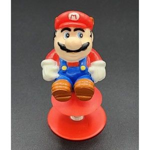 Vintage Nintendo Mario Bros 3 Raccoon Tail Spring Pop Up Jumping Toy 1989